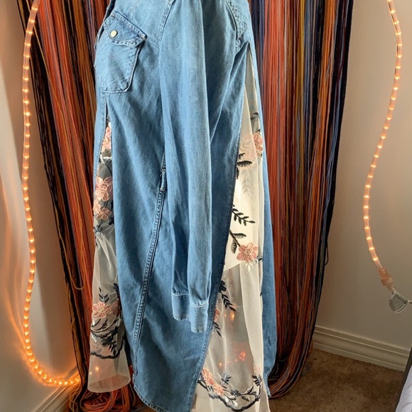 Boho Jean T-Shirt Dress - Picture 4 of 8